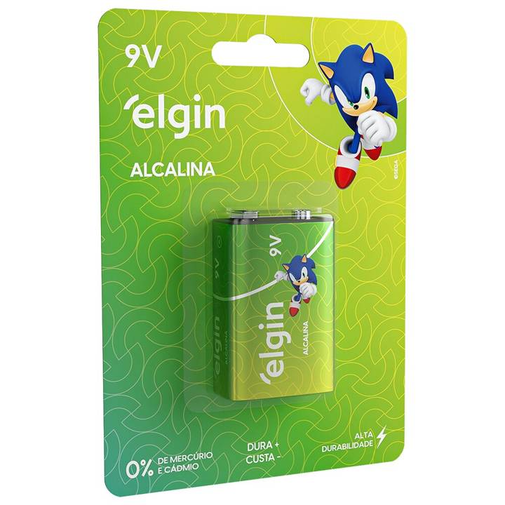 Bateria Elgin 9V Alcalina Blister 82158 1Pc