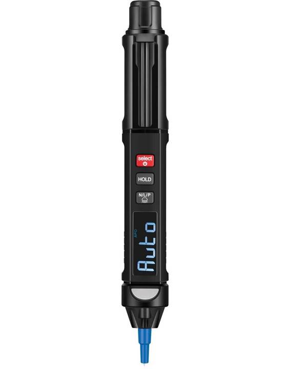 Detector de Tensão Minipa CAT III 600V Indicação Luminosa/Lanterna/Temperatura EZ VOLT 3