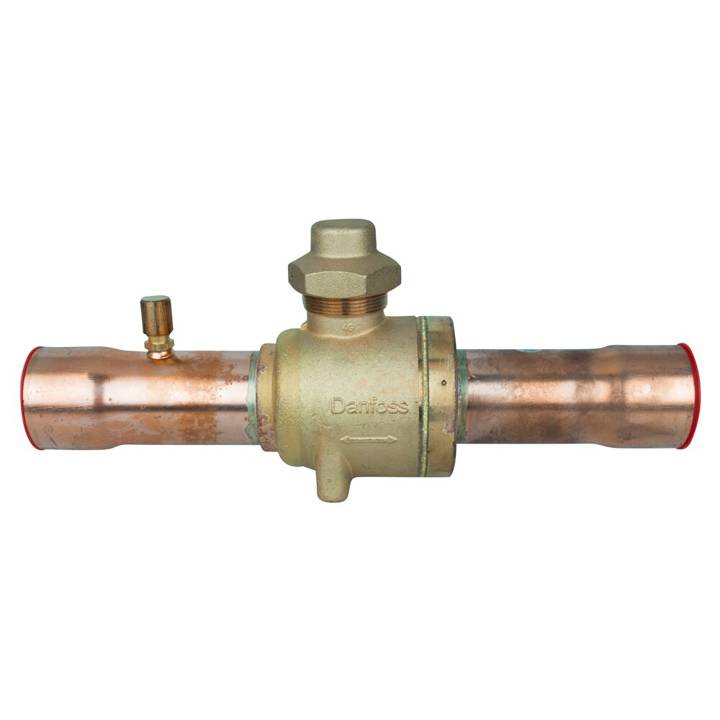 Válvula Esférica Danfoss 009L7058 GBC 5/8 Solda Com Porta De Acesso (Tipo Schrader)
