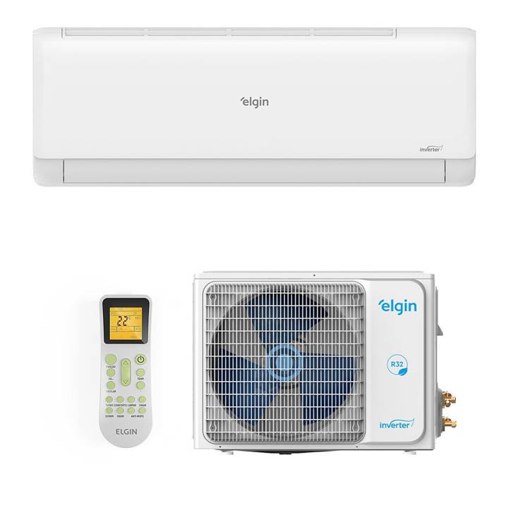 Ar-Condicionado Split Inverter II 12000 BTUs Elgin Eco com Wi-Fi Integrado High Wall Quente e Frio 45HJQI12C2WD/45HJQE12C2CD 220V