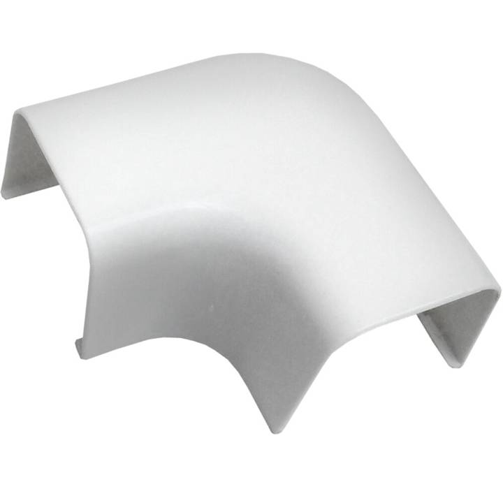 Curva Plana CB80C 90º P/Canaleta Split CB80 Branca Controlbox