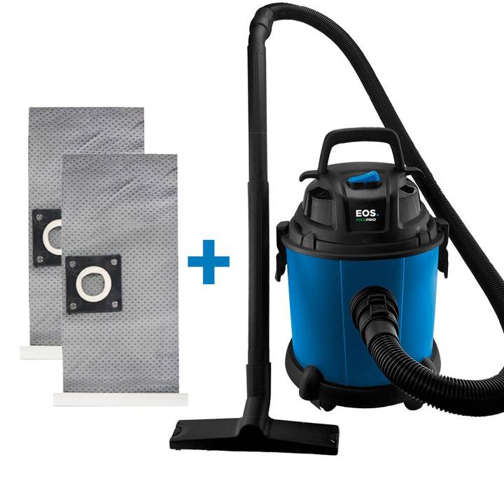 Kit Aspirador de Água e Pó EOS 15 Litros Max Pro 1450W EAI15P 110V + 2 Sacos Extras
