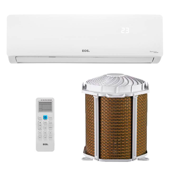 Ar-Condicionado Split Inverter 12000 BTUs EOS Smart Connect High Wall Quente e Frio EAS12000IQFE/EAS12000IQFI 220V