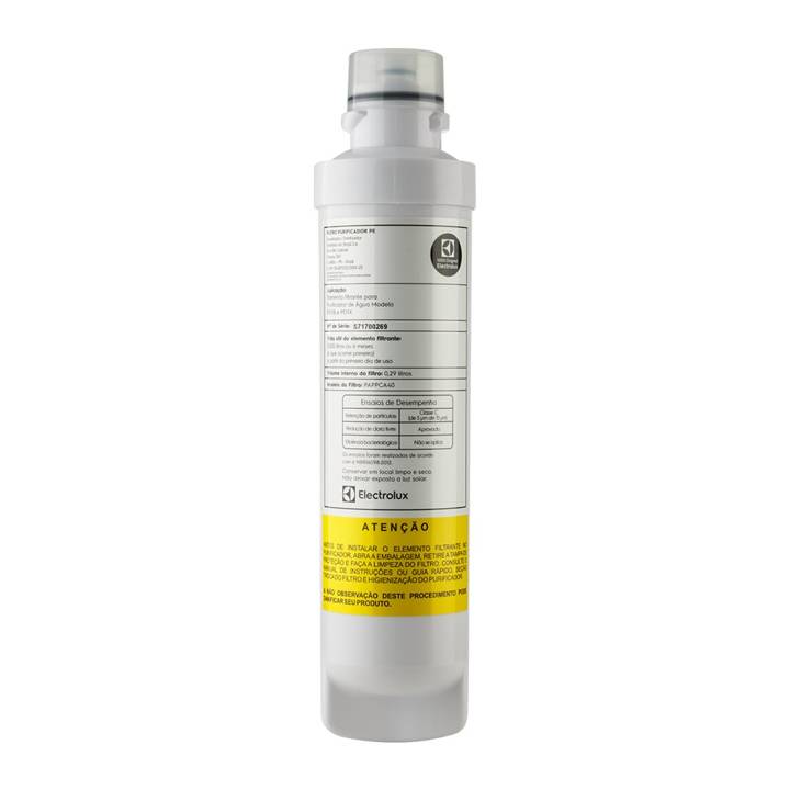 Filtro Refil Electrolux para Purificador de Água PE11B, PE11X, PC41B, PC41X, PH41B, PH41X 15663200A01261