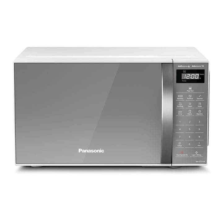 Micro-ondas Panasonic 21 Litros 3 Receitas Branco Espelhado ST27LWRUN 110V