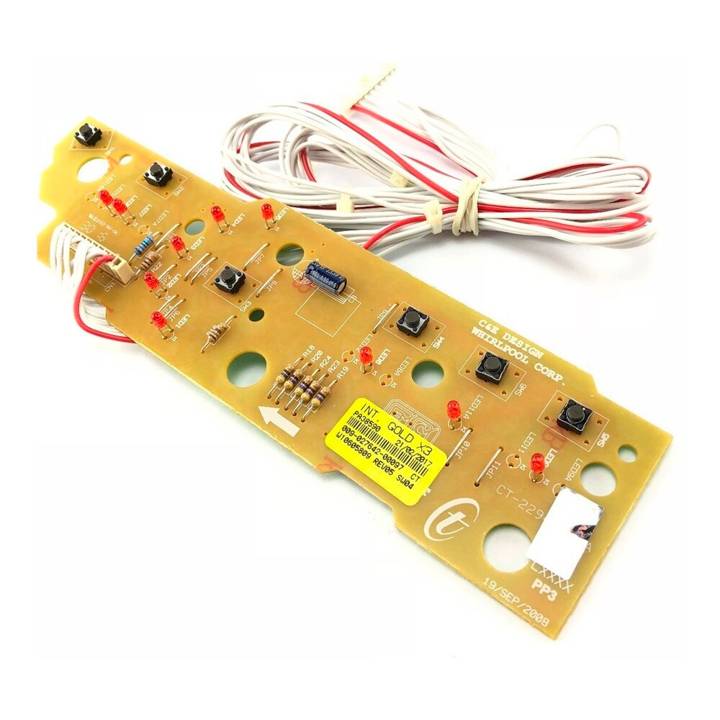 Placa Interface para Lavadora Brastemp Foucaul BWC10A/BWC10B/BWC11A Bivolt