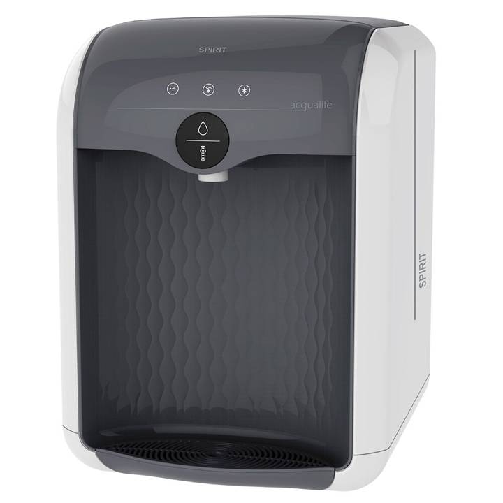 Bebedouro e Purificador de Água Spirit Eletrônico Cinza e Prata SPA1 Bivolt