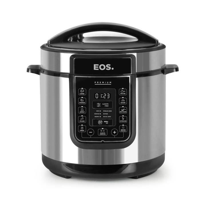Panela de Pressão Elétrica 6 Litros EOS Multicooker Digital Inox EPP60DI 220V