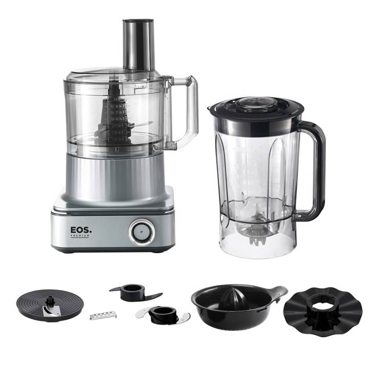 Processador de Alimentos EOS Premium 7 em 1 Multipro Master Digital Prata 1000W EPS03S 220V