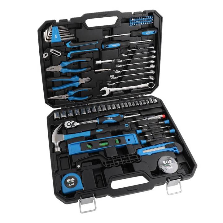 Jogo de Ferramentas Manuais Profissional EOS Titanium 89 Peças com Maleta EKF07