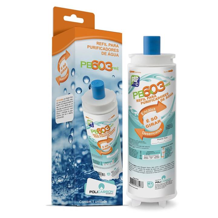 Filtro Refil Policarbon PB603 para Purificadores de Água IBBL (Pré Filtro C+3) 7740