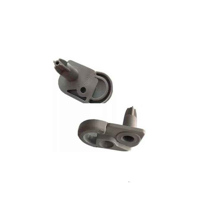 Bucha Batente Esquerda Clicante Cinza Original Brastemp Consul para Refrigerador Ref. 326064737