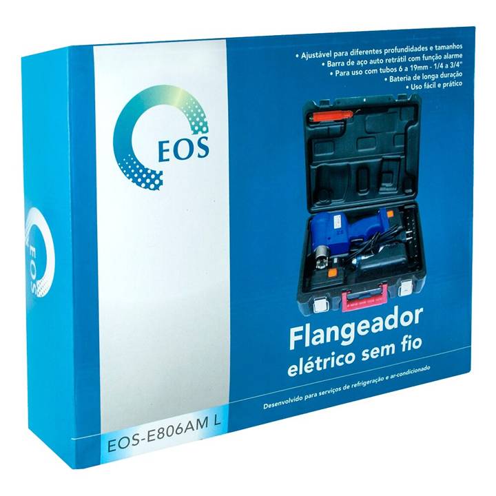 Flangeador Elétrico EOS C/Escareador/Cortador 1/4 á 3/4