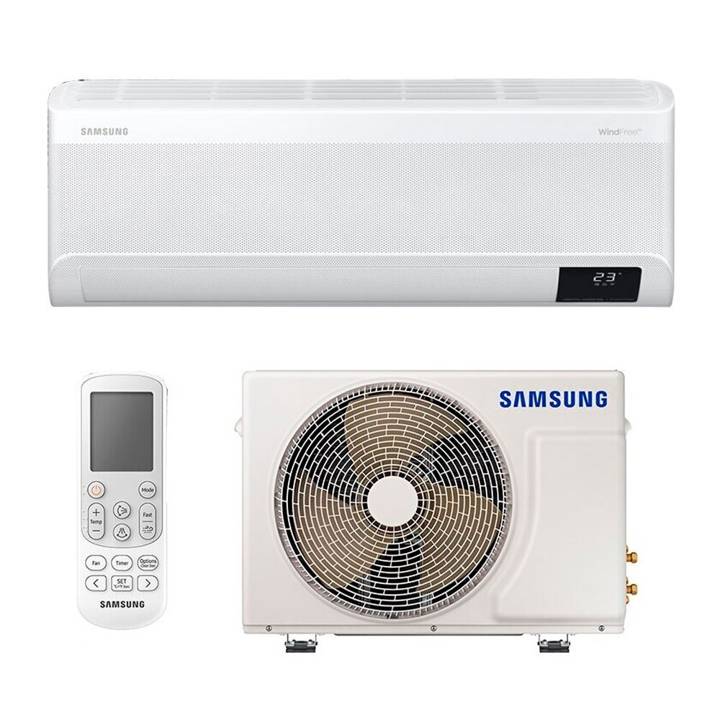 Ar-Condicionado Split Inverter 9000 BTUs Samsung WindFree Connect High Wall Só Frio AR09CVFAMWKNAZ/AR09CVFAMWKXAZ 220V