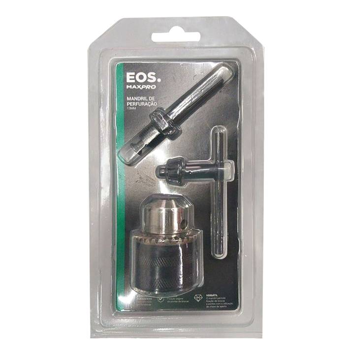 Mandril Rosca EOS de 13mm 1/2“ Com Adaptador Sds-Plus EMS13