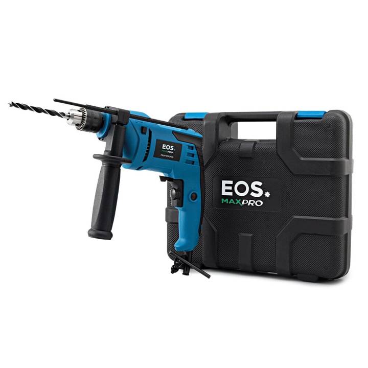 Furadeira de Impacto EOS MaxPro 3/8pol 650W + Maleta com 12 Acessórios 220V