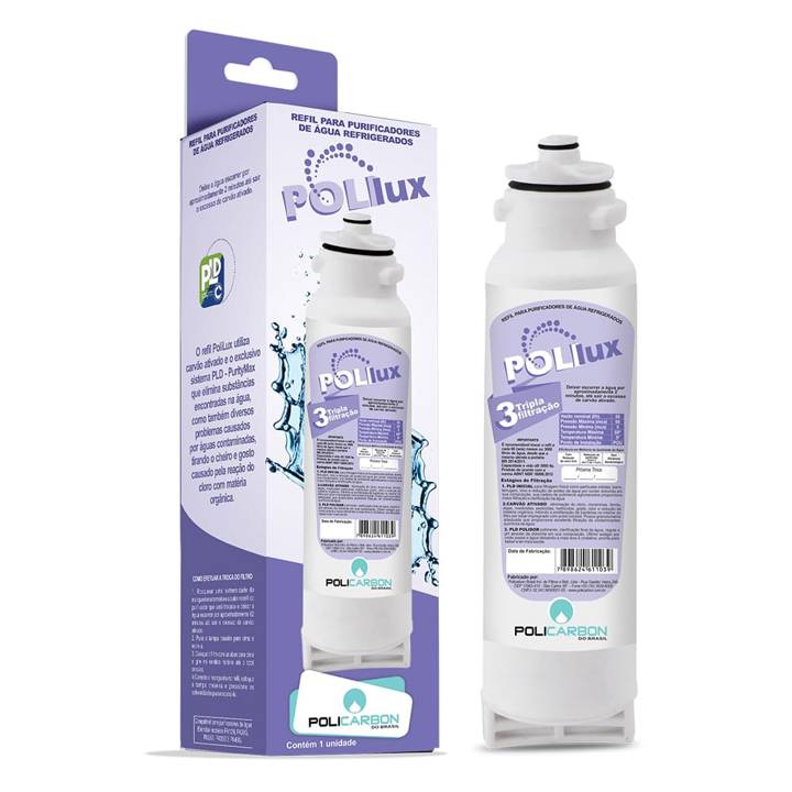 Filtro Refil Policarbon Polilux para Purificadores de Água Electrolux 7715