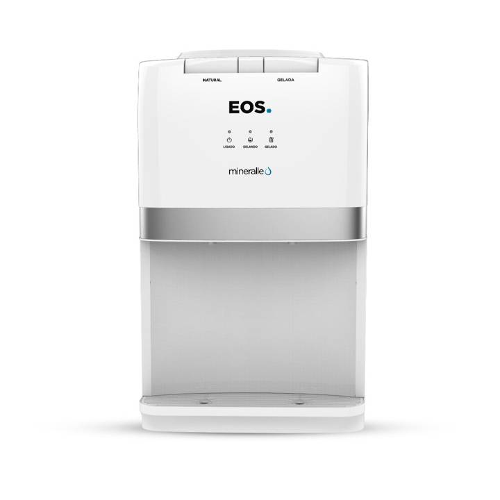 Bebedouro de Mesa para Garrafão EOS Mineralle com Compressor Branco EBC04B 220V