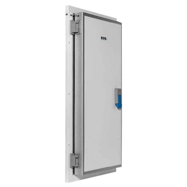 Porta Giratória EOS para Câmara Fria 800 x 1800mm Esquerda 4 Batentes para Resfriados Mod 500-TR com Kit