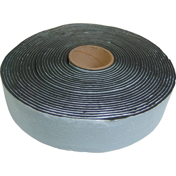 Fita Isolante Preta Autoadesiva Tectape 3mm x 45mm x 10m para Refrigeração e Ar-Condicionado (Emb. 5 Unidades)