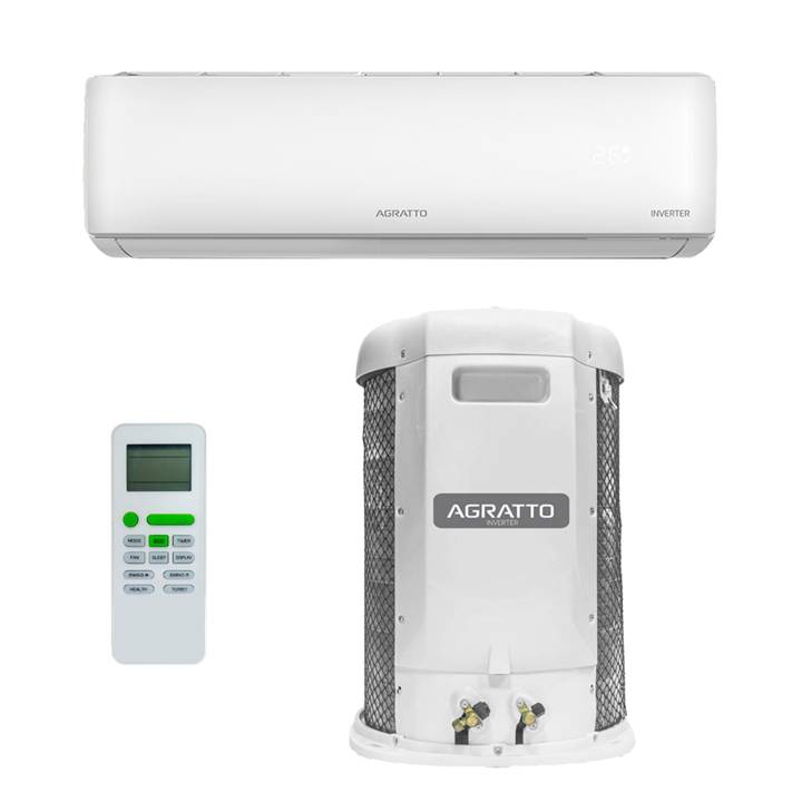 Ar-Condicionado Split Inverter 12000 BTUs Agratto Liv Top Quente e Frio LCST12QFI-02I/LCST12QFE-02I 220V