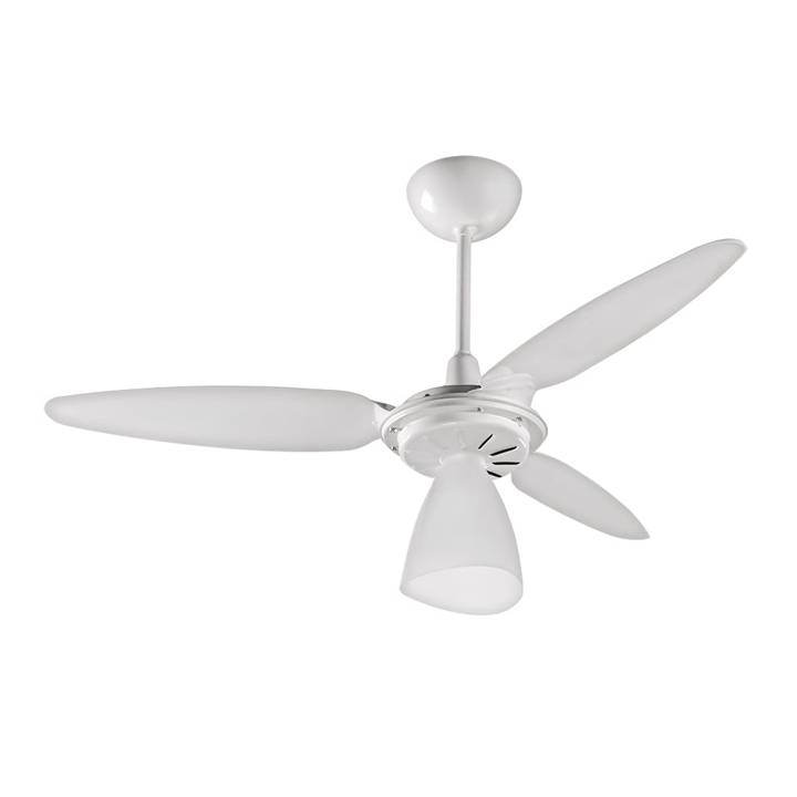 Ventilador de Teto Ventisol Wind Light 3 pás com Lustre Branco 110V