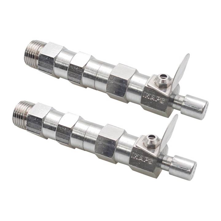 Torneira Válvula 13 cm Metal para Bebedouro Escolar/Industrial Jato - Kit com 2 Peças