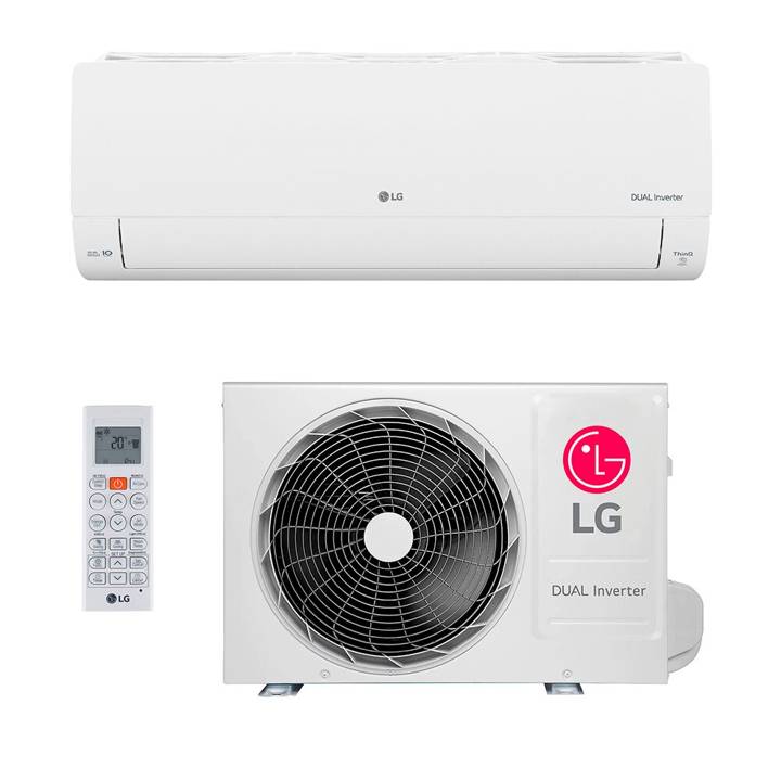 Ar-Condicionado Split Inverter 9000 BTUs LG AI Dual Inverter Voice Quente e Frio S3-W09AA31D 220V