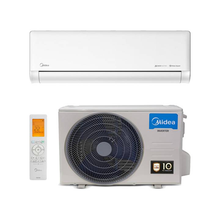 Ar-Condicionado Split Inverter 12000 BTUs Midea AI Ecomaster High Wall Só Frio 42EZVCC12M5/38EZVCC12M5 220V