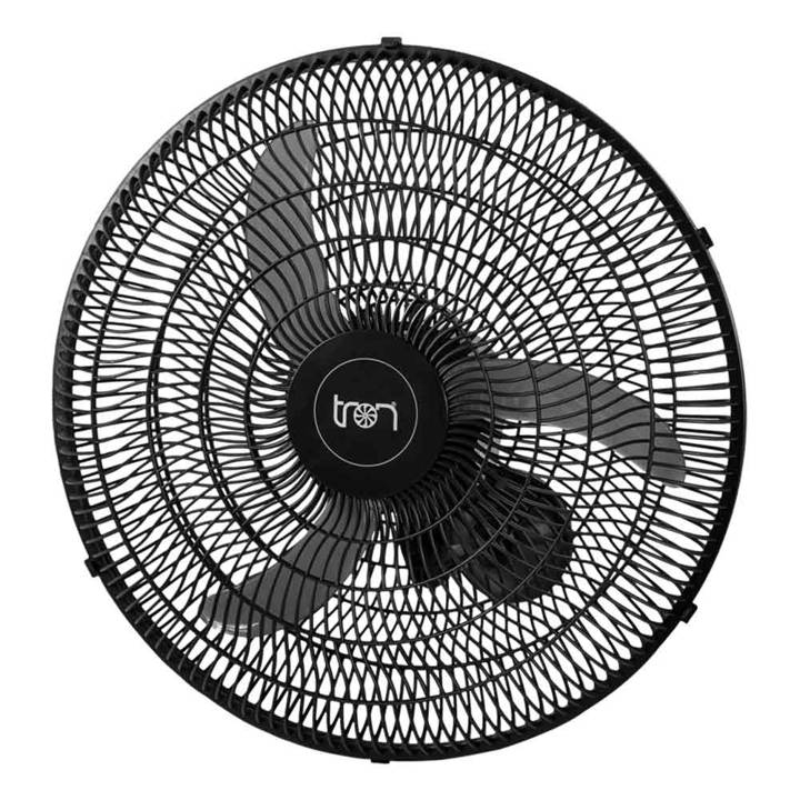 Ventilador de Parede Tron Oscilante 60cm Grade Plástica Preto Bivolt