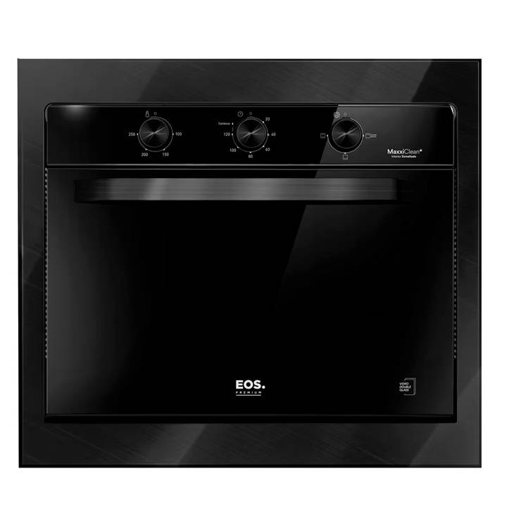 Forno Elétrico de Embutir EOS 47 Litros Porta de Vidro All Black EFE47EP 110V