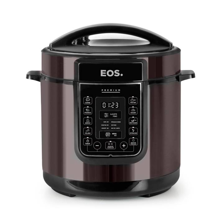 Panela de Pressão Elétrica 6 Litros EOS Multicooker Digital Titanium EPP60DT 220V