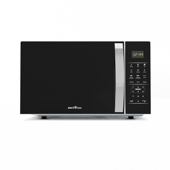 Micro-ondas Britânia 25 Litros Limpa Fácil Preto 1100W BMO28 110V