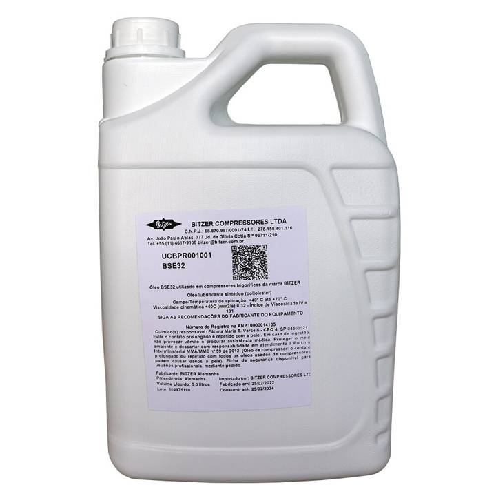 Óleo Sintético Polioléster Bse32 5L