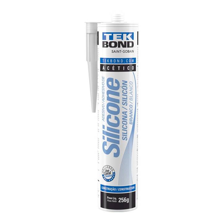 Selante de Silicone Branco Tubo 256G Tekbon