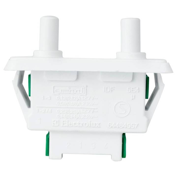 Interruptor Luz para Geladeira Duplex Electrolux 64484557 Df34/Df35/Df36/Df37/Df44
