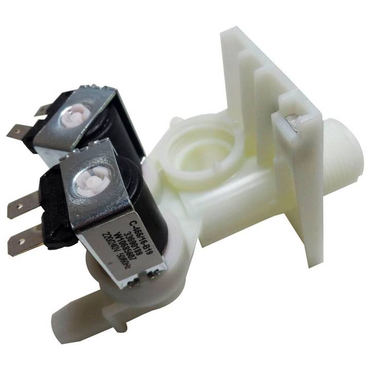 Válvula Água Dupla 220V Lavadora Brastemp/Consul Bwh/Bwk/Bwn/Bws15 Cwe15/16