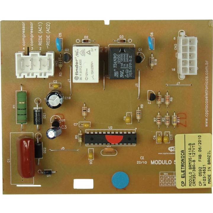 Módulo CP Placas Eletrônicas para Geladeira Brastemp Consul 326059370 110V