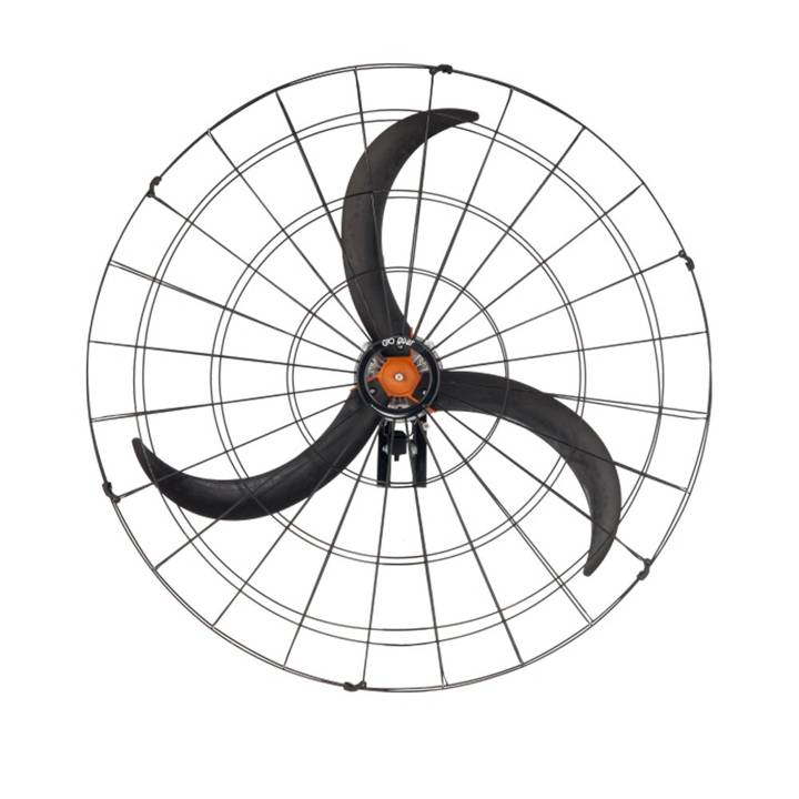 Ventilador de Parede Industrial Goar com 3 pás 1M Preto Bivolt
