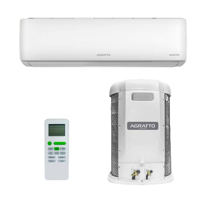 Ar-Condicionado Split Inverter 12000 BTUs Agratto Hi-Wall Só Frio LCST12F-02I 220V