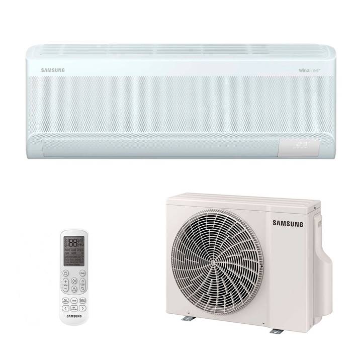 Ar-Condicionado Split Inverter 12000 BTUs Samsung WindFree AI Pro Wi-Fi High Wall Só Frio AR60H12D1AWNAZ/AR60H12D1AWXAZ 220V