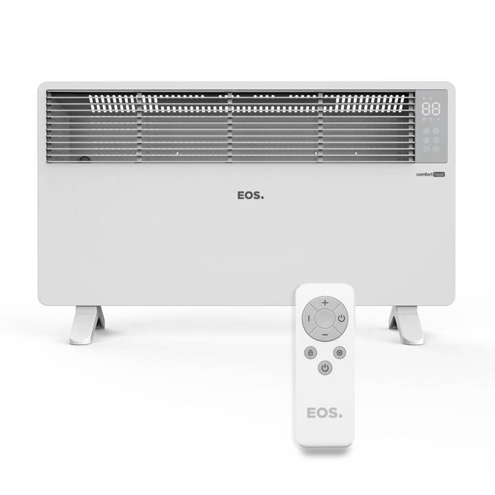Aquecedor Elétrico EOS Comfort Heat com Painel Digital para Piso e Parede com Tecnologia Convector 1500W EAQ04 110V
