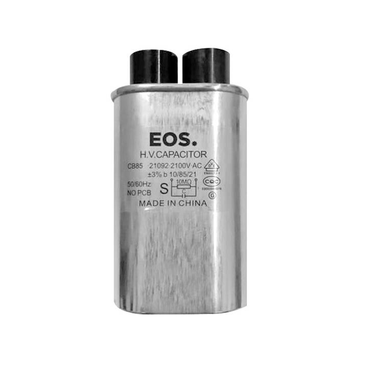 Capacitor Simples Oval 0,95 Uf X 2100V para Microondas com Terminal Estreito 4,8mm EOS