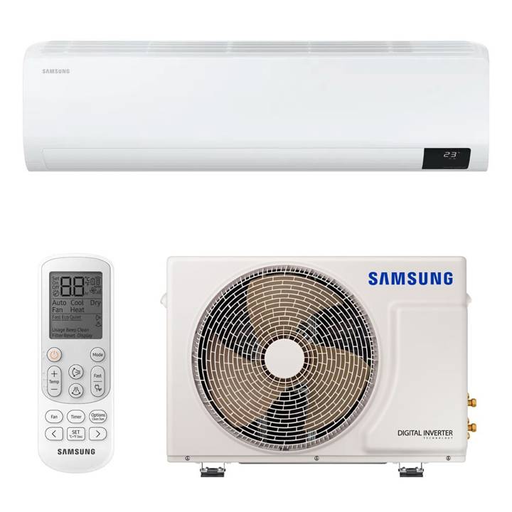 Ar-Condicionado Split Inverter 9000 BTUs Samsung Ultra High Wall Só Frio AR09BVHZCWKNAZ 220V
