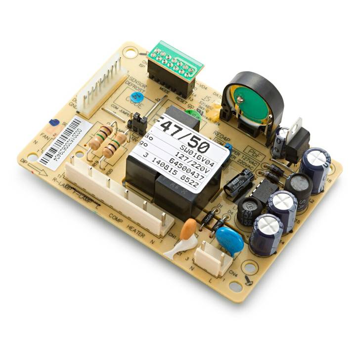 Placa Eletrônica Emicol Compatível para Refrigerador Electrolux 64500437 Bivolt