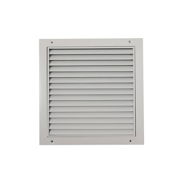Grelha Indevassável Trox 225x225mm com Contra Moldura Branca
