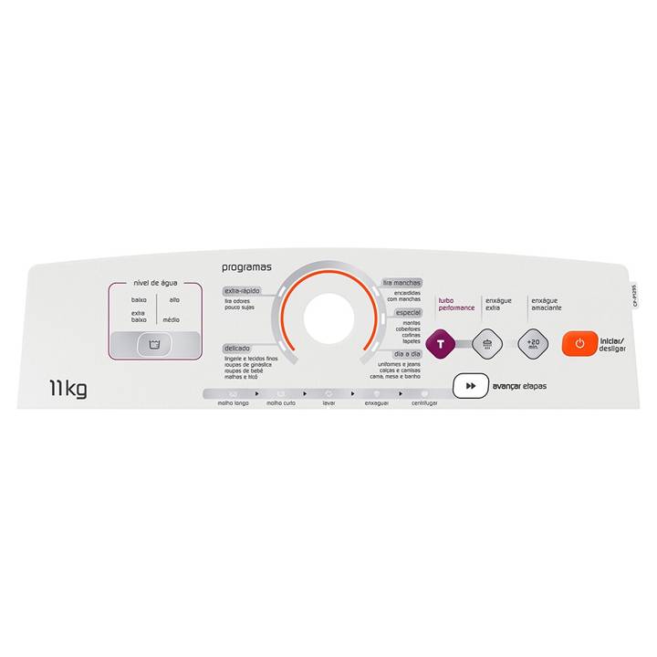 Painel Decorativo CP Placas Compatível Lavadora Brastemp/Consul (Cp1295) W10752134