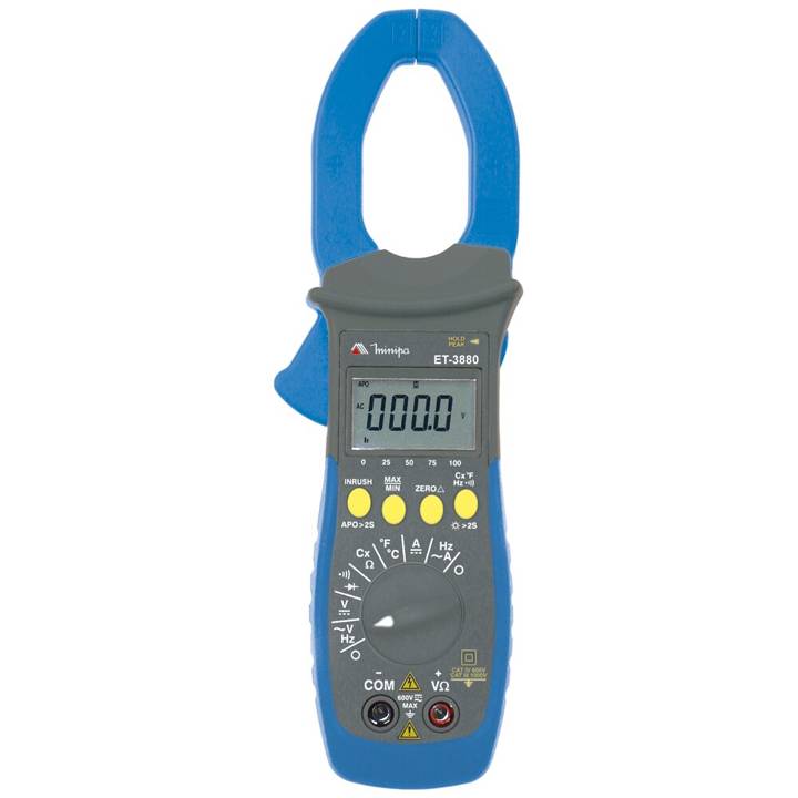 Alicate Amperímetro Minipa AC/DC CAT III True RMS ET-3880