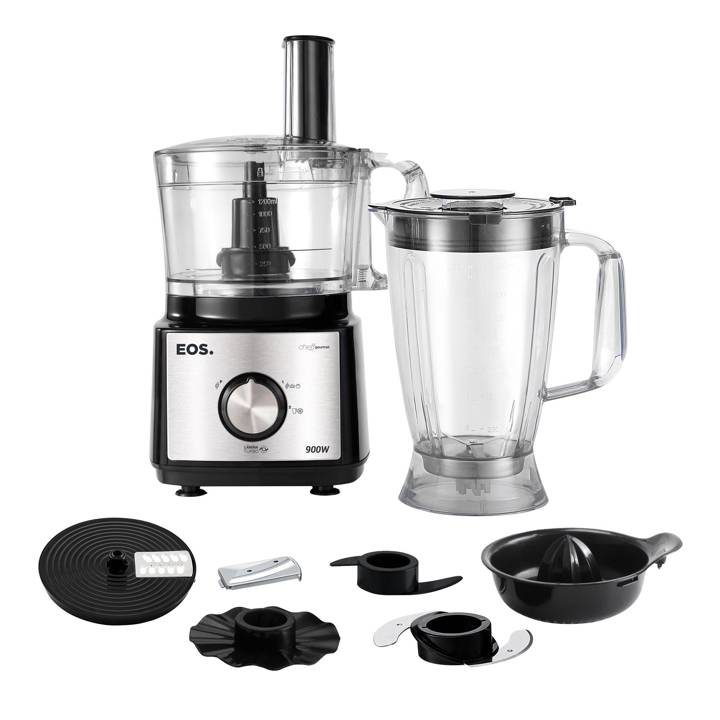 Processador de Alimentos EOS 7 em 1 Inox 900W EPS01I 110V