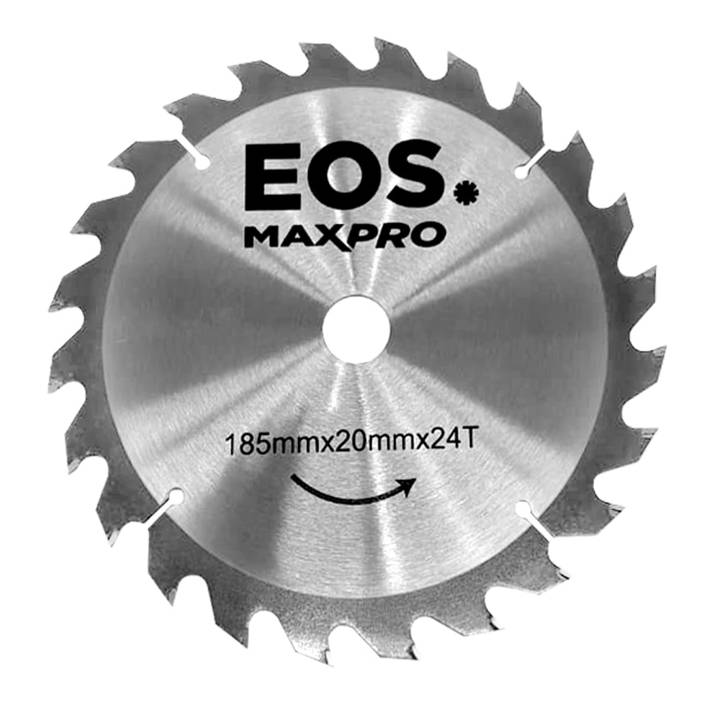 Disco de Corte de Madeira TCT EOS para Serra Circular 185mmx20mmx24T ESC01PRO